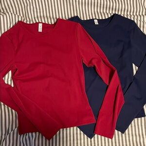 Set of 2 long sleeve tops
